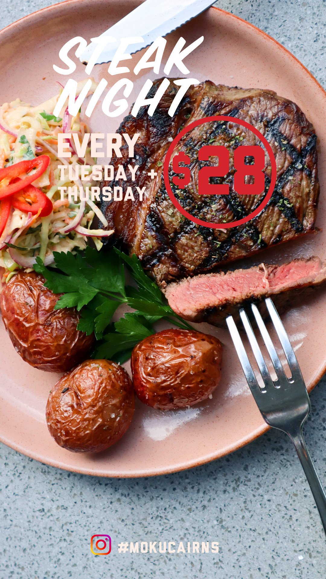 Weekly_Specials_Steak_Night_2024 Daily Specials - Steak night every Tuesday and Thursday